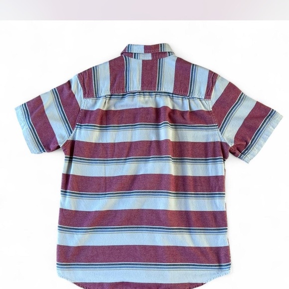 Vintage Collared Striped Button Down Shortsleeved Size Men's Medium - Picture 2 of 6